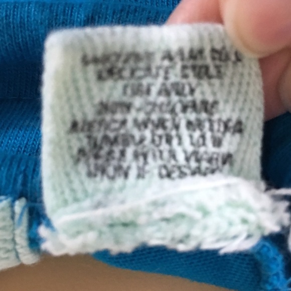 3/$20 Clean Clothes Blue Cowl Neck Sweatshirt Size Small - Picture 5 of 5